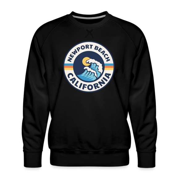 Premium Newport Beach Sweatshirt - Men's California Sweatshirt - black
