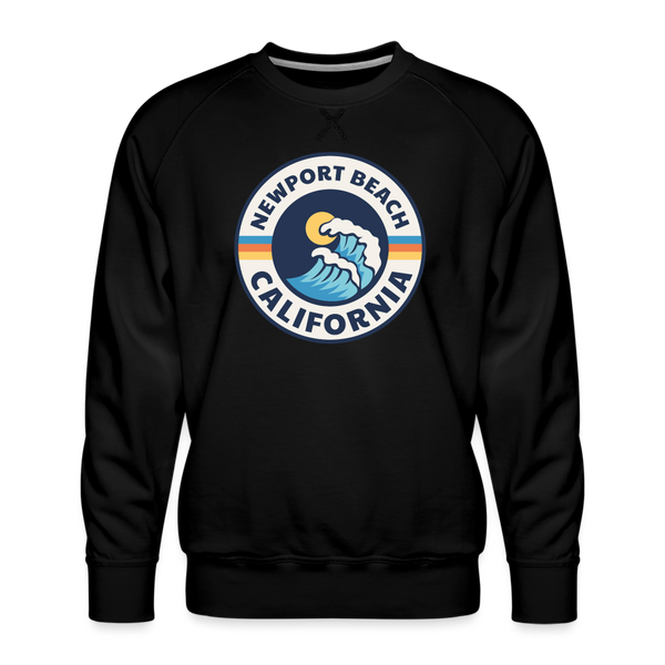 Premium Newport Beach Sweatshirt - Men's California Sweatshirt - black