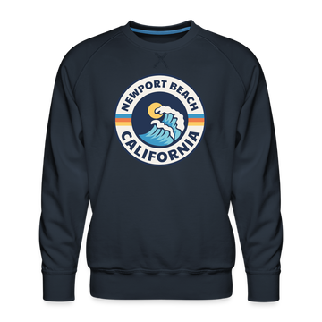 Premium Newport Beach Sweatshirt - Men's California Sweatshirt - navy