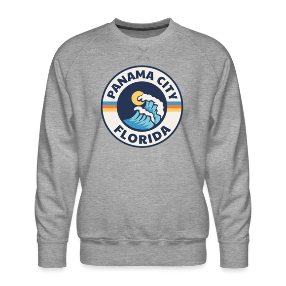 Premium Panama City Sweatshirt - Men's Florida Sweatshirt - heather grey