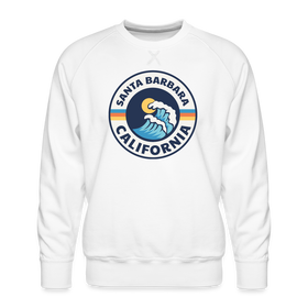 Premium Santa Barbara Sweatshirt - Men's California Sweatshirt - white