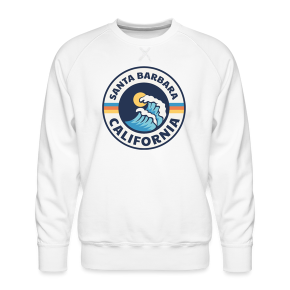 Premium Santa Barbara Sweatshirt - Men's California Sweatshirt - white