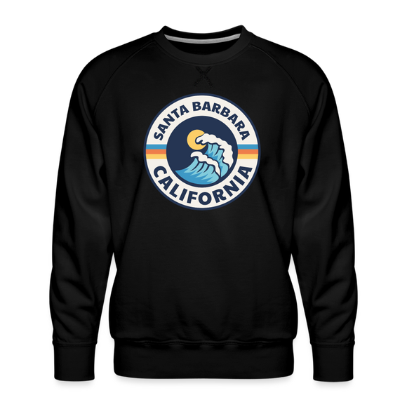 Premium Santa Barbara Sweatshirt - Men's California Sweatshirt - black