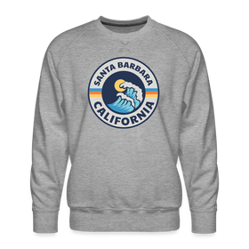 Premium Santa Barbara Sweatshirt - Men's California Sweatshirt - heather grey