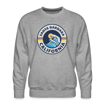 Premium Santa Barbara Sweatshirt - Men's California Sweatshirt - heather grey