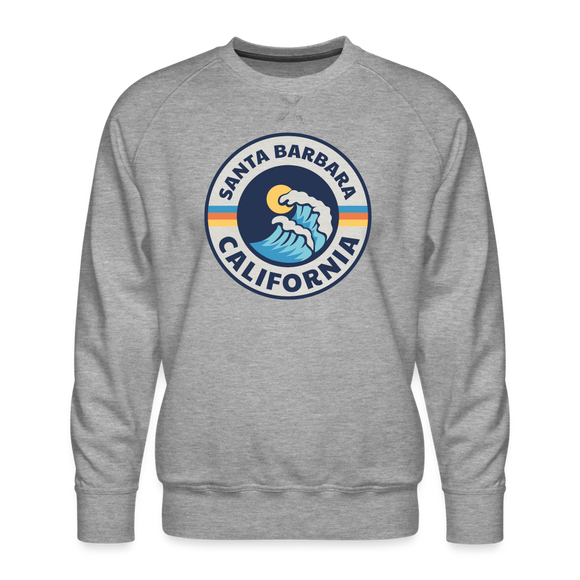 Premium Santa Barbara Sweatshirt - Men's California Sweatshirt - heather grey