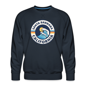 Premium Santa Barbara Sweatshirt - Men's California Sweatshirt - navy