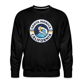 Premium Santa Monica Sweatshirt - Men's California Sweatshirt - black