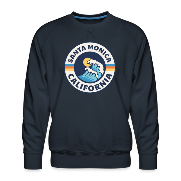 Premium Santa Monica Sweatshirt - Men's California Sweatshirt - navy