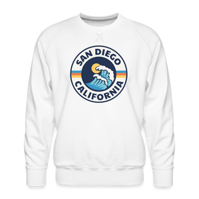 Premium San Diego Sweatshirt - Men's California Sweatshirt - white