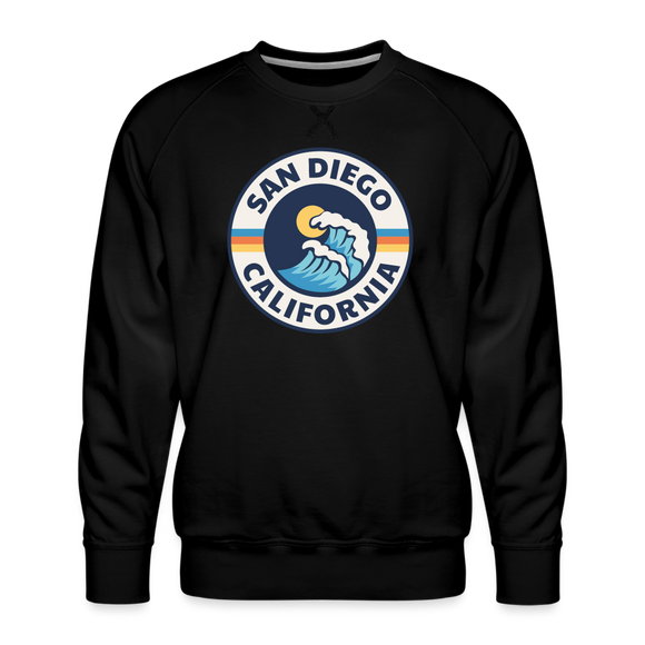 Premium San Diego Sweatshirt - Men's California Sweatshirt - black