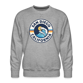 Premium San Diego Sweatshirt - Men's California Sweatshirt - heather grey