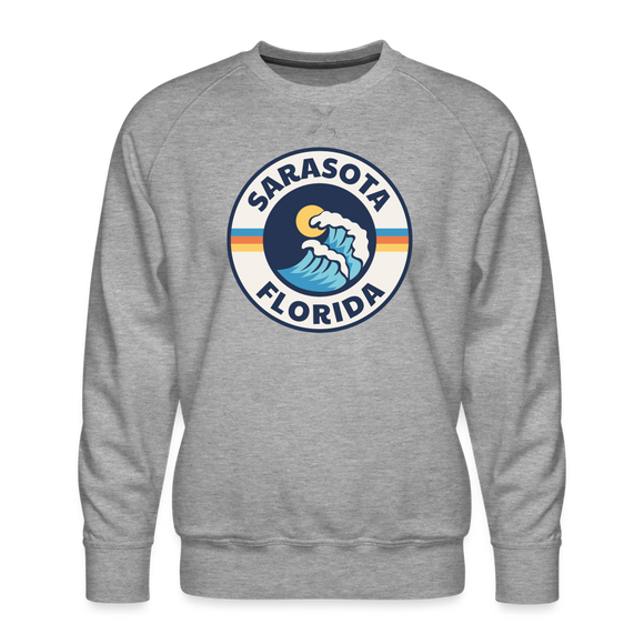 Premium Sarasota Sweatshirt - Men's Florida Sweatshirt - heather grey
