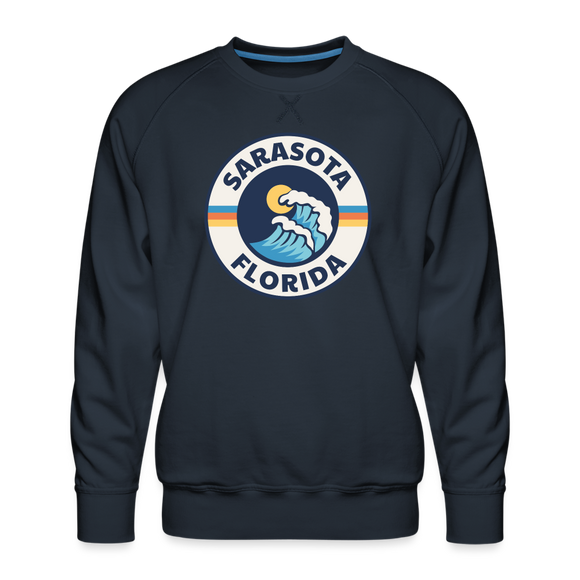 Premium Sarasota Sweatshirt - Men's Florida Sweatshirt - navy