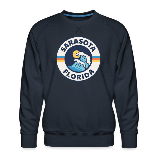 Premium Sarasota Sweatshirt - Men's Florida Sweatshirt - navy