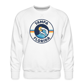 Premium Tampa Sweatshirt - Men's Florida Sweatshirt - white