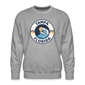 Premium Tampa Sweatshirt - Men's Florida Sweatshirt - heather grey