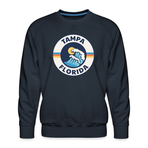 Premium Tampa Sweatshirt - Men's Florida Sweatshirt - navy