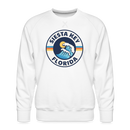 Premium Siesta Key Sweatshirt - Men's Florida Sweatshirt - white