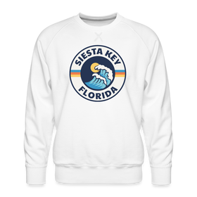 Premium Siesta Key Sweatshirt - Men's Florida Sweatshirt - white