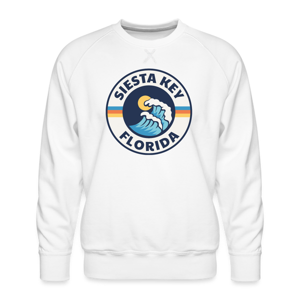 Premium Siesta Key Sweatshirt - Men's Florida Sweatshirt - white
