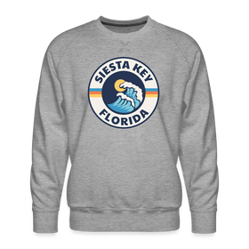 Premium Siesta Key Sweatshirt - Men's Florida Sweatshirt - heather grey