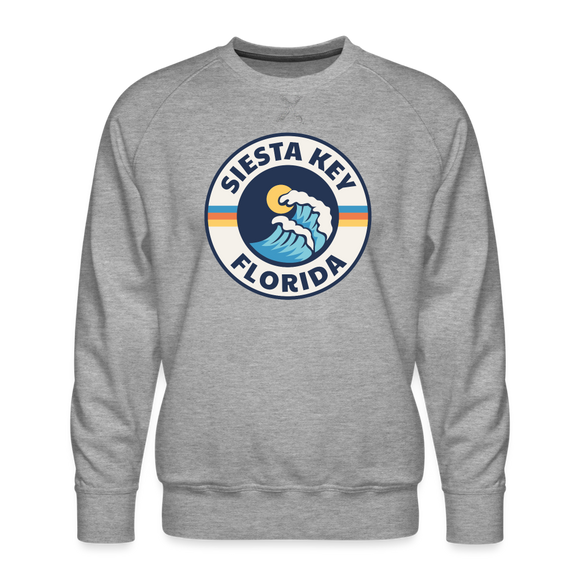 Premium Siesta Key Sweatshirt - Men's Florida Sweatshirt - heather grey
