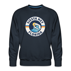 Premium Siesta Key Sweatshirt - Men's Florida Sweatshirt - navy