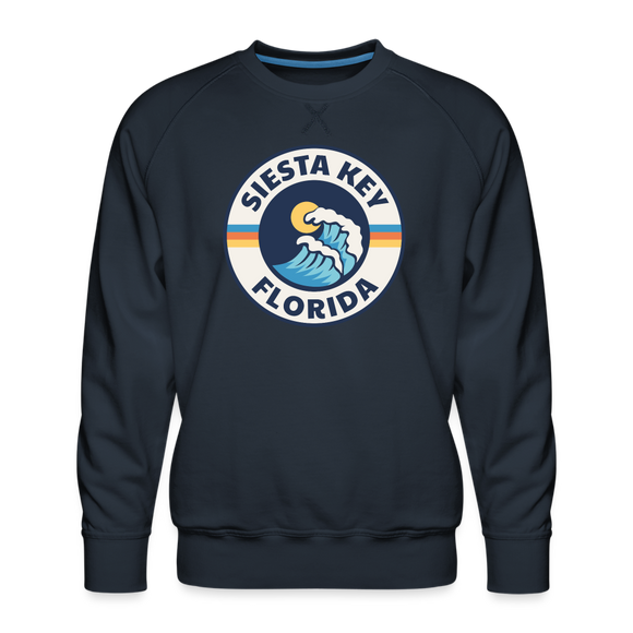 Premium Siesta Key Sweatshirt - Men's Florida Sweatshirt - navy