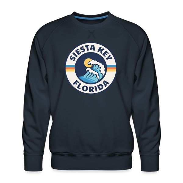 Premium Siesta Key Sweatshirt - Men's Florida Sweatshirt - navy