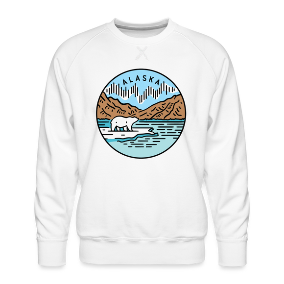 Premium Alaska Sweatshirt - Men's Sweatshirt - white
