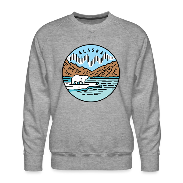 Premium Alaska Sweatshirt - Men's Sweatshirt - heather grey