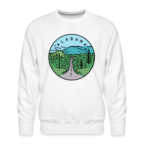 Premium Alabama Sweatshirt - Men's Sweatshirt - white