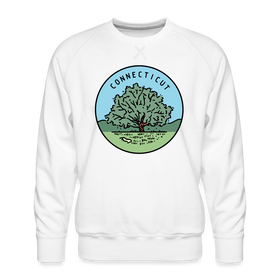 Premium Connecticut Sweatshirt - Men's Sweatshirt - white