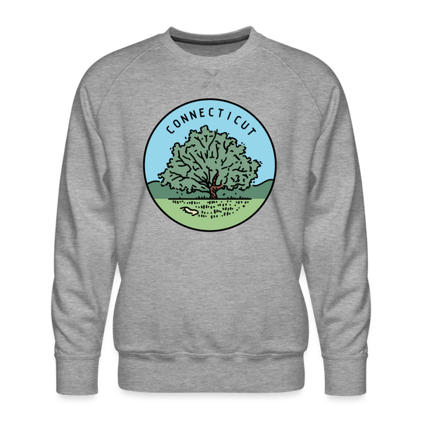 Premium Connecticut Sweatshirt - Men's Sweatshirt - heather grey