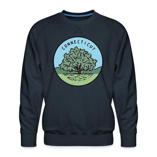 Premium Connecticut Sweatshirt - Men's Sweatshirt - navy