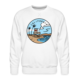 Premium California Sweatshirt - Men's Sweatshirt - white
