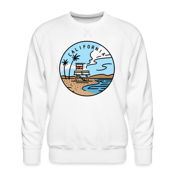 Premium California Sweatshirt - Men's Sweatshirt - white