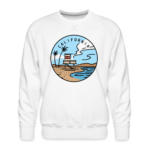 Premium California Sweatshirt - Men's Sweatshirt - white