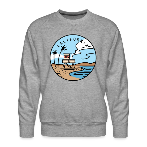 Premium California Sweatshirt - Men's Sweatshirt - heather grey