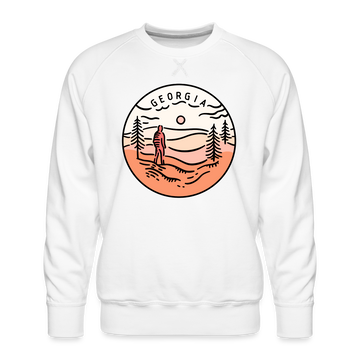 Premium Georgia Sweatshirt - Men's Sweatshirt - white