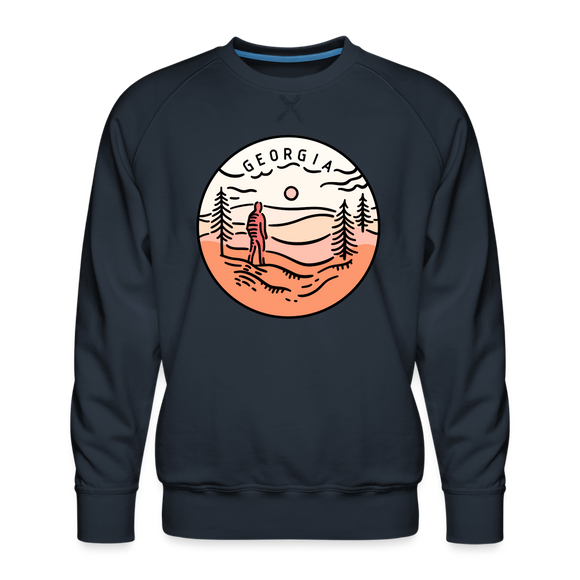 Premium Georgia Sweatshirt - Men's Sweatshirt - navy