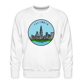 Premium Illinois Sweatshirt - Men's Sweatshirt - white