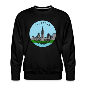 Premium Illinois Sweatshirt - Men's Sweatshirt - black