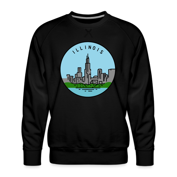 Premium Illinois Sweatshirt - Men's Sweatshirt - black
