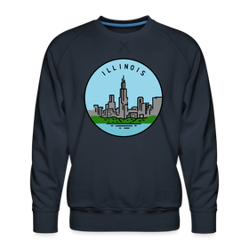 Premium Illinois Sweatshirt - Men's Sweatshirt - navy