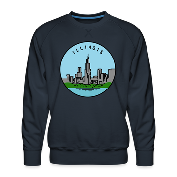 Premium Illinois Sweatshirt - Men's Sweatshirt - navy