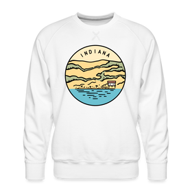 Premium Indiana Sweatshirt - Men's Sweatshirt - white