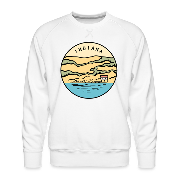 Premium Indiana Sweatshirt - Men's Sweatshirt - white