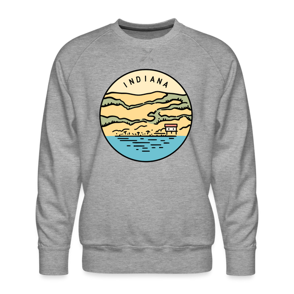 Premium Indiana Sweatshirt - Men's Sweatshirt - heather grey